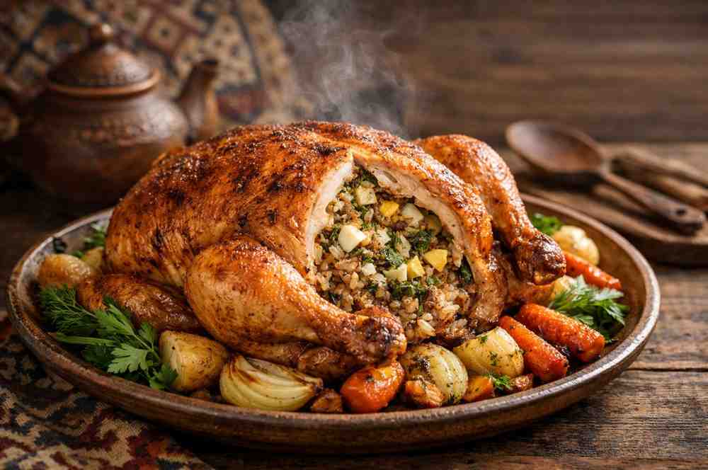 Tutyrgan Tavik: Uzbekistan’s Flavorful Stuffed Chicken Delight